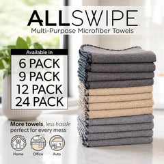 Multi-Colored AllSwipe Multi-Purpose Microfiber Towels