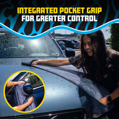 Megalodon Pocket Grip Twisted Loop Microfiber Drying Towel