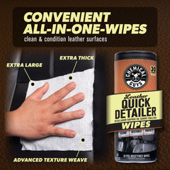 Leather Quick Detailer Wipes 3-Pack Kit
