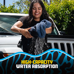 Megalodon Pocket Grip Twisted Loop Microfiber Drying Towel