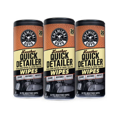 Leather Quick Detailer Wipes 3-Pack Kit
