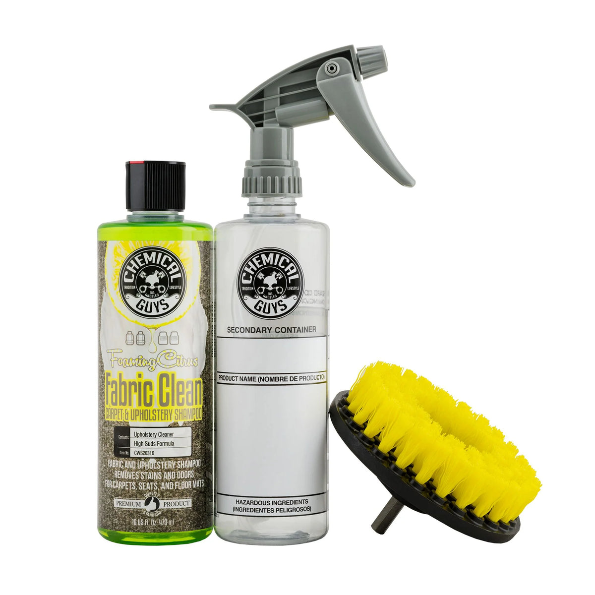 Fabric Cleaning Drill Brush Kit