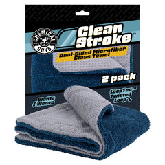 CleanStroke Dual-Sided Microfiber Glass Towel 2-Pack